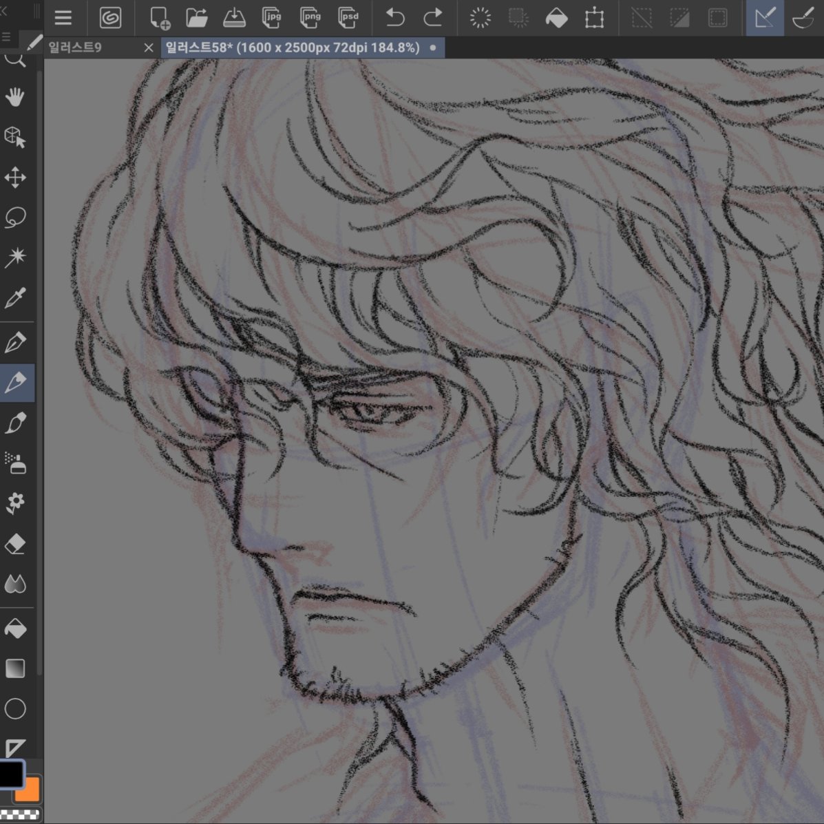 매번 평가 받고 증명해야 되는 시장에 얽혀있다보니 창작하는 과정자체의 즐거움을 잊고 살았다.
뭔가 대단한걸 보여주지 않아도 괜찮다.
마음가는데로 연필을 놀리고 끝내고 싶을땐 언제든 끝낸다.
결과에 집착을 버리고 현재에 집중해야 하는데 쉽지 않지만 이제 조금 방법을 알것 같기도 하다.