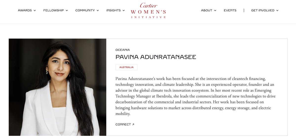 🚀 Honored to join the #jury for the #Science &amp; #Tech Pioneer Category at the <a href="/CartierAwards/">Cartier Women's Initiative</a>. 

⚡This award is especially dedicated to recognizing #women entrepreneurs at the forefront of #disruptive #scientific and #technological #innovation that require heavy R&amp;D.

#CWI