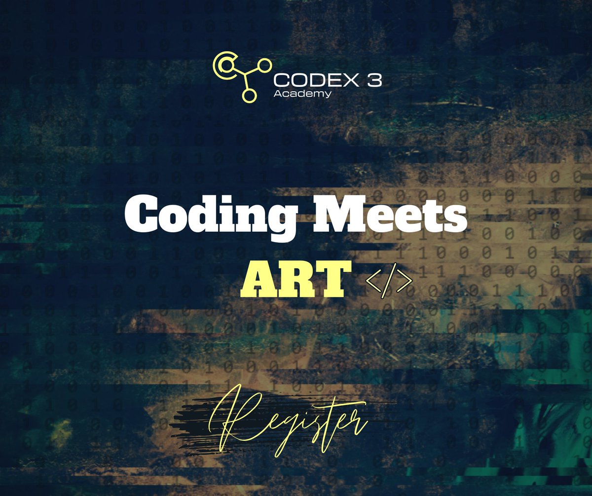 Codex3Academy's tweet photo. 🎨 Explore the artistic realm of coding with Hashlips Art Engine🚀 Imagine coding with an artistic twist, where every line creates not just functionality but also visual wonders. Ready to transform your code into digital masterpieces? Register now! #HashlipsArtEngine https://t.co/xEki4GxeYr