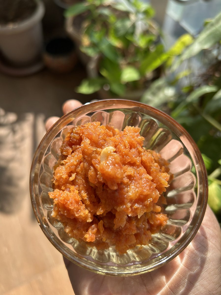 ujjwalabaxi's tweet image. Sardiyon ka pehla gajar ka halwa #winterfood #indiandessert