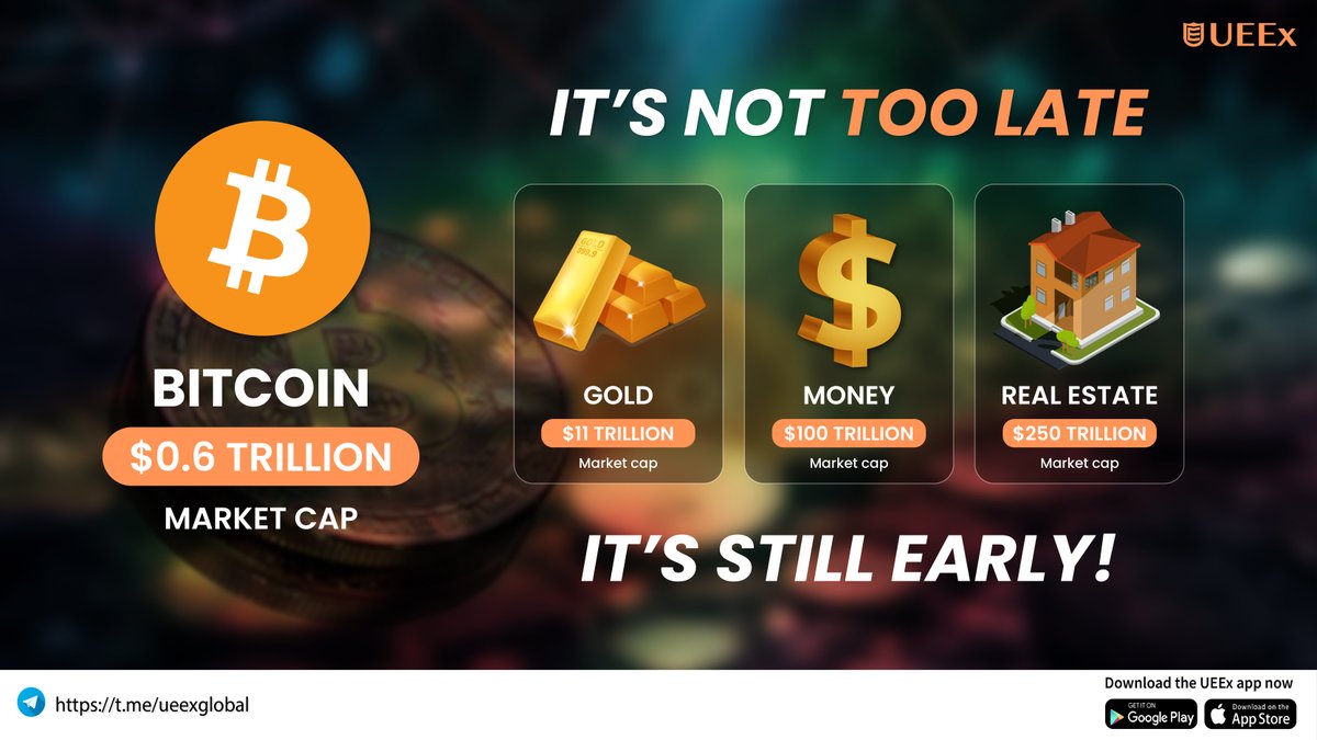 UEEx_official's tweet image. The journey has just begun. It's still early to ride the crypto wave!
Join our Telegram channel for more updates
link - t.me/ueexglobal
#FutureOfBusiness #SecureTech
#DigitalRevolution #BusinessTech
#SmartSolutions
#CryptoWorld
#CryptoEducation
#Bitcoin #Crypto #BTC