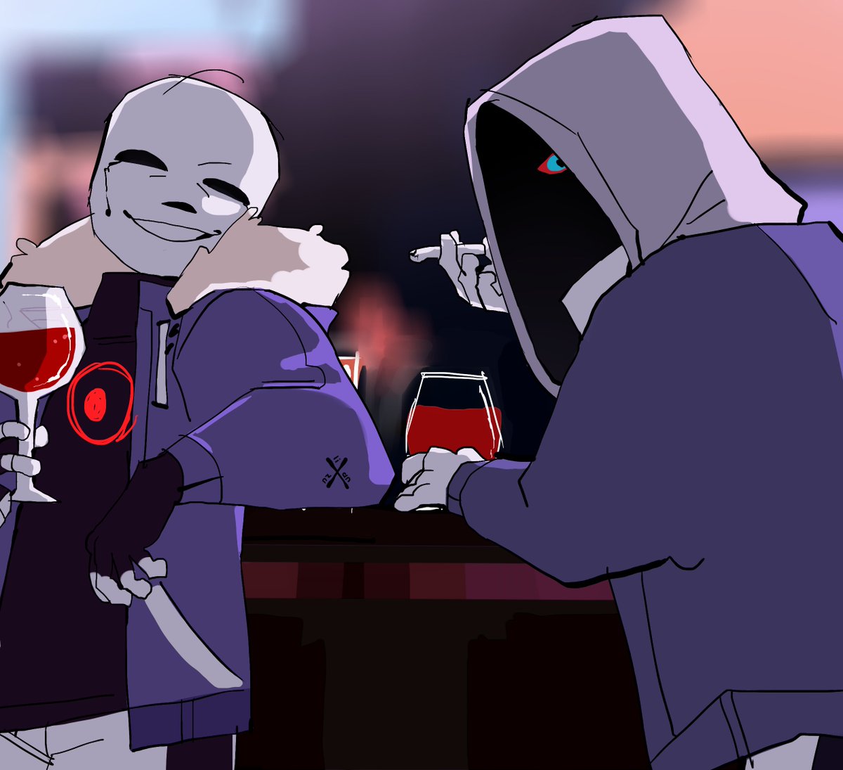 Killer Sans VS. Dust Sans part 2 by Zixy - By @zixy on Itaku