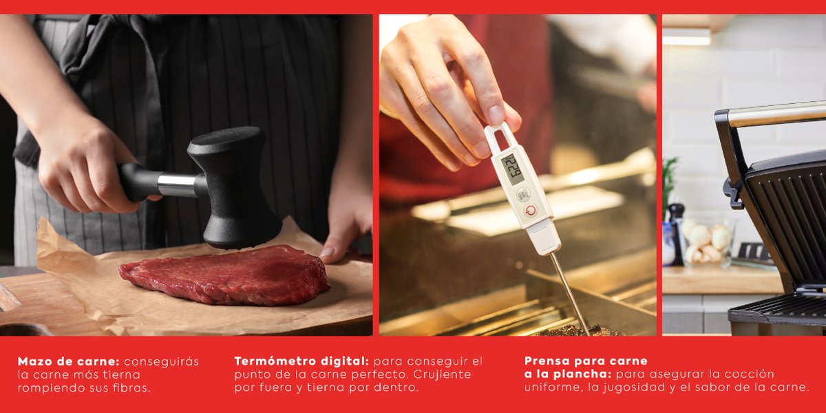 ¡Amantes de la buena cocina, este tweet es para ti! 🍳🥩 Descubre 3 utensilios de cocina esenciales que simplifican tu arte culinario, ¡incluso si eres nuevo en la cocina! #CarneSierradeGuadarrama #UtensiliosCocina