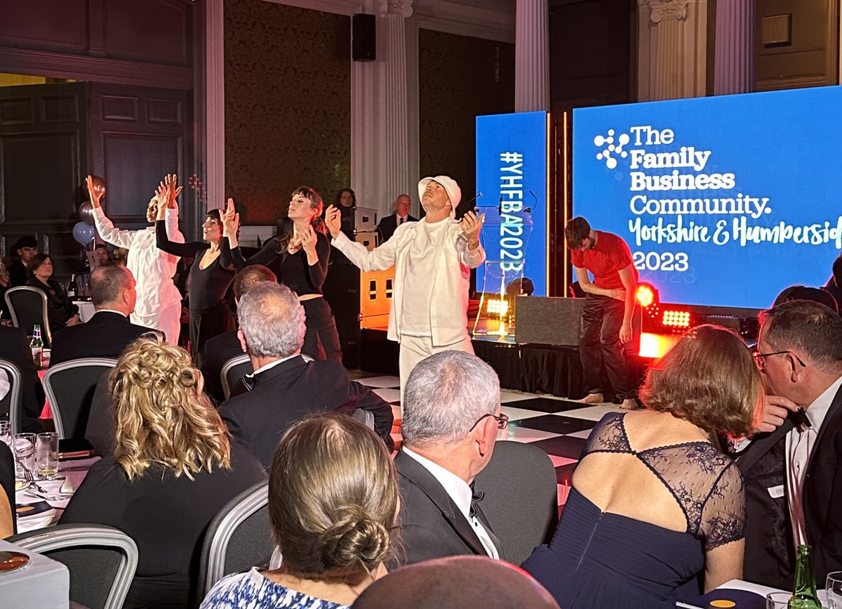 🎉🏆 We are thrilled to extend a heartfelt thank you to our incredible entertainment dance group, Katie Geddes and The Dance Studio Leeds, for their electrifying performance at the Yorkshire and Humberside Family Business Awards 2023! 🌟✨