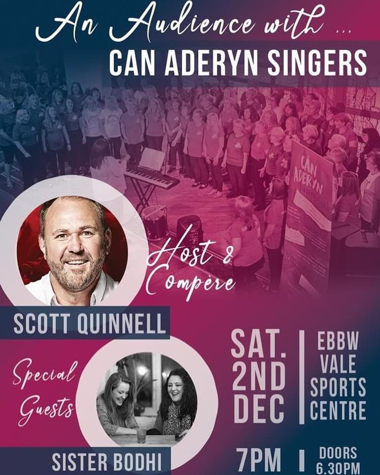 CANADERYN.CO.UK/GIGS Saturday! 2nd dec. Ebbw Vale. See you there! @SisterBodhiBand @ScottQuinnell @CanAderynSings