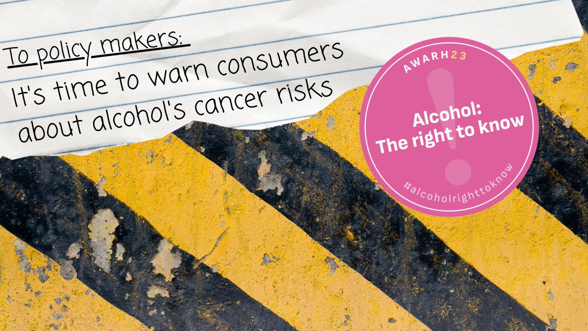 🤯 Surprising but true: No 🇪🇺 EU requirement to warn that alcohol is a Group 1 carcinogenic. 
📉 Awareness is low due to no health warning labels in alcohol products
👉 awarh.eu 

#AlcoholRightToKnow