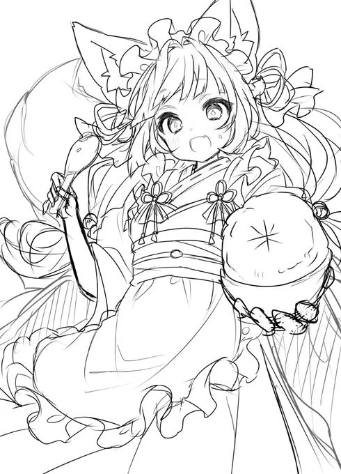 #今月描いた絵を晒そう
仕事絵以外はラフしか描けてなかった… 