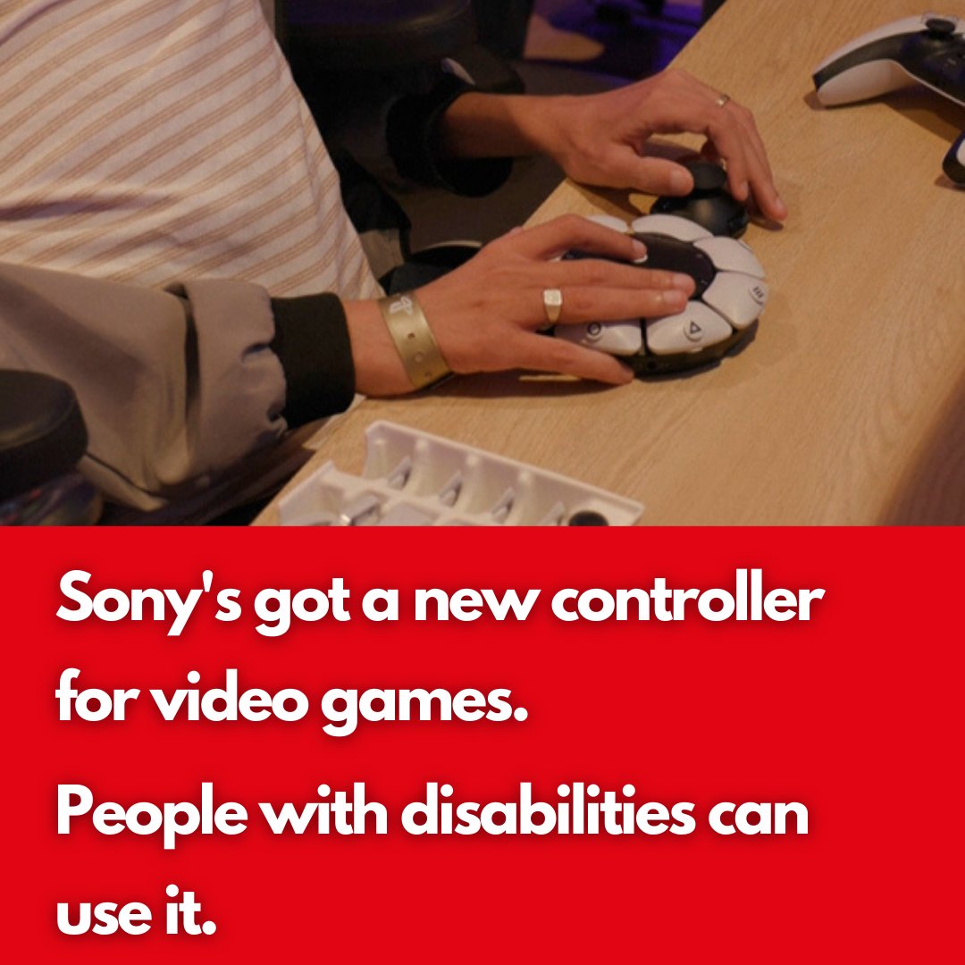 SensationsEng's tweet image. Sony&apos;s got a new controller for computer games. It&apos;s for Playstation. People with disabilities can use it. Sony calls it the &apos;Access Controller&apos;. It changes for each user. That&apos;s important – each user with disabilities is different.

#accesscontroller #playstation #disability