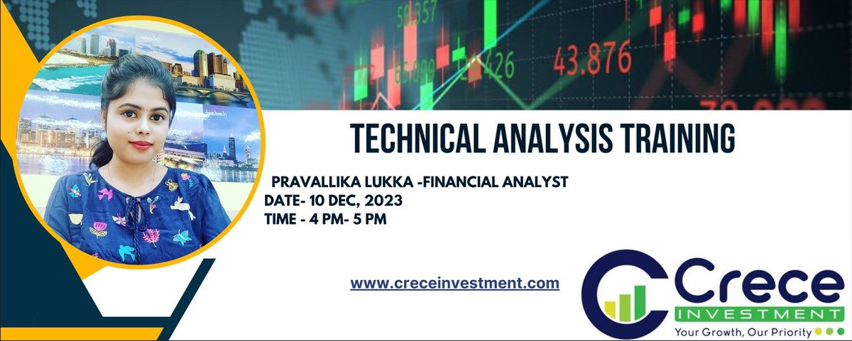 #Technical_analysis #Training #Tradingskills
📈🚀 Elevate your trading game! Join our  Technical Analysis Training session on Dec 10th at 4 PM. 🕓Unlock insights, chart patterns, and trading strategies. 📈✨ Save the date!
