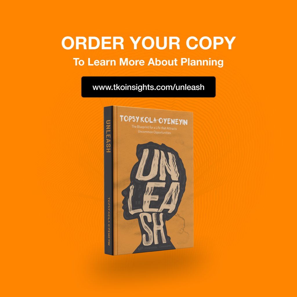TKOinsights's tweet photo. PLANNING is the precursor for identifying and seizing opportunities. Start with the end in mind. Long term for direction, short term for execution. Start with the end in mind. Get your copy of UNLEASH and get access to the FREE vision planning template. #TheUNLEASHBlueprint https://t.co/sqjiTxxnWa