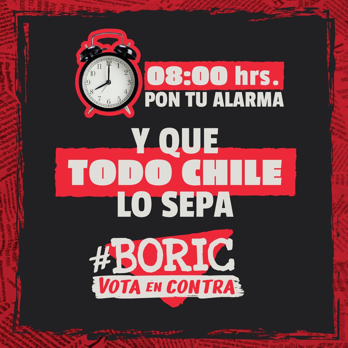 candrews_cl's tweet photo. Si #BoricVotaEnContra, yo voto #AFavorDeChile https://t.co/WbAkeNknwv