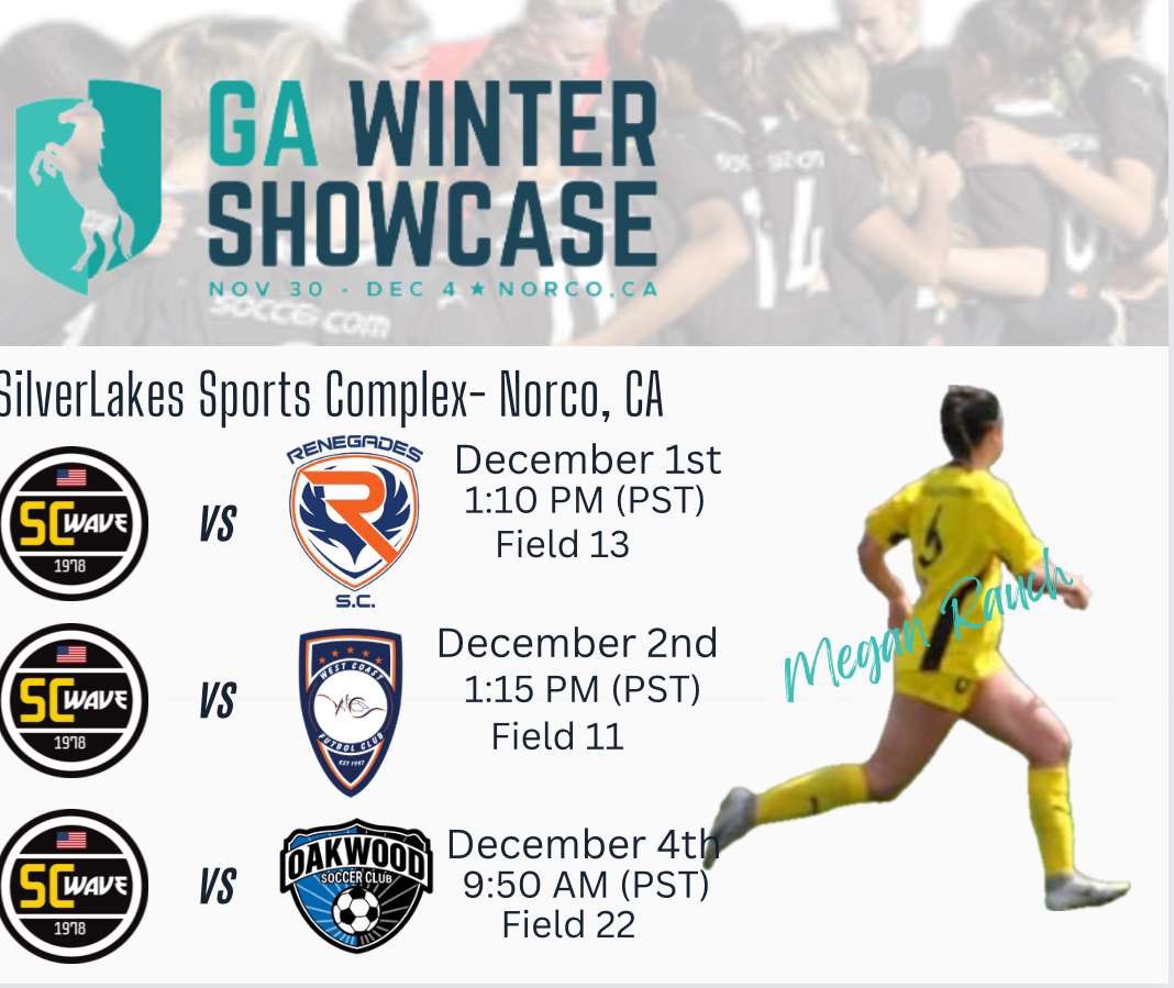 Can’t wait to play in the GA Winter Showcase this weekend! Come watch us play!! <a href="/SCWave08_girls/">SC Wave 08 Girls</a> <a href="/GAcademyLeague/">Girls Academy</a> <a href="/IanBennett26/">Ian Bennett</a>