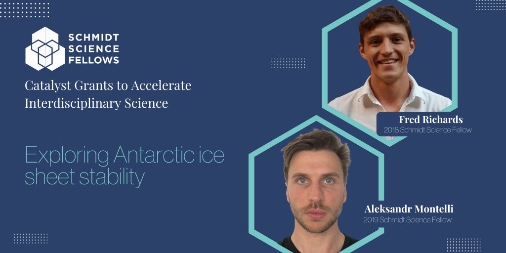 Schmidt Science Fellows (@schmidtfellows) on Twitter photo An early stage collaboration by <a href="/sasha_montelli/">Sasha Montelli</a> <a href="/freddrichards/">Fred Richards</a> exploring future Antarctic ice sheet stability is one of five new Catalyst Grants supporting our senior fellows. Discover more about this and all our ‘23 Catalyst Grants: schmidtsciencefellows.org/news/2023-cata… An early stage collaboration by <a href="/sasha_montelli/">Sasha Montelli</a> <a href="/freddrichards/">Fred Richards</a> exploring future Antarctic ice sheet stability is one of five new Catalyst Grants supporting our senior fellows. Discover more about this and all our ‘23 Catalyst Grants: schmidtsciencefellows.org/news/2023-cata…