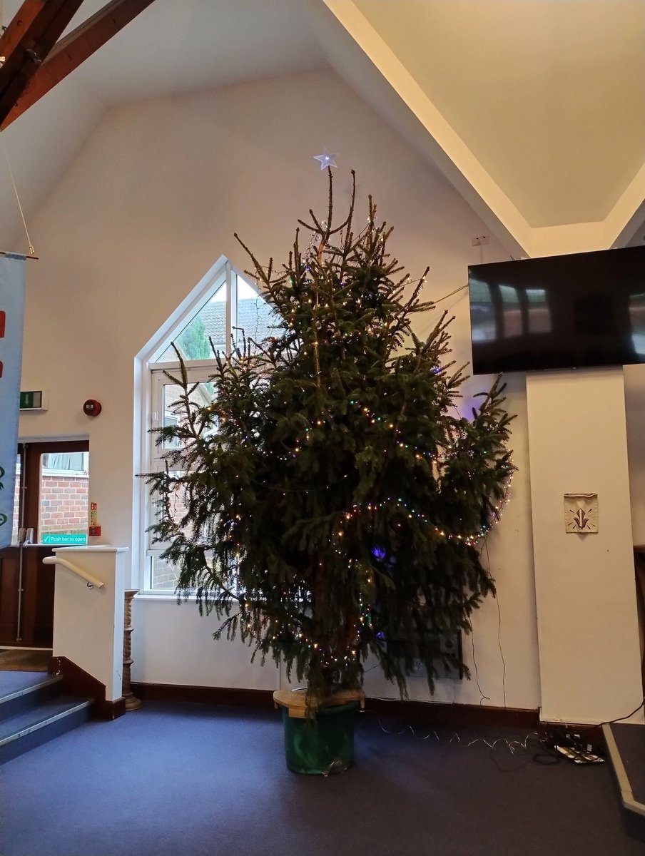 It's beginning to look a lot like Christmas!
Many thanks to the team who manoeuvred the tree into position today.
