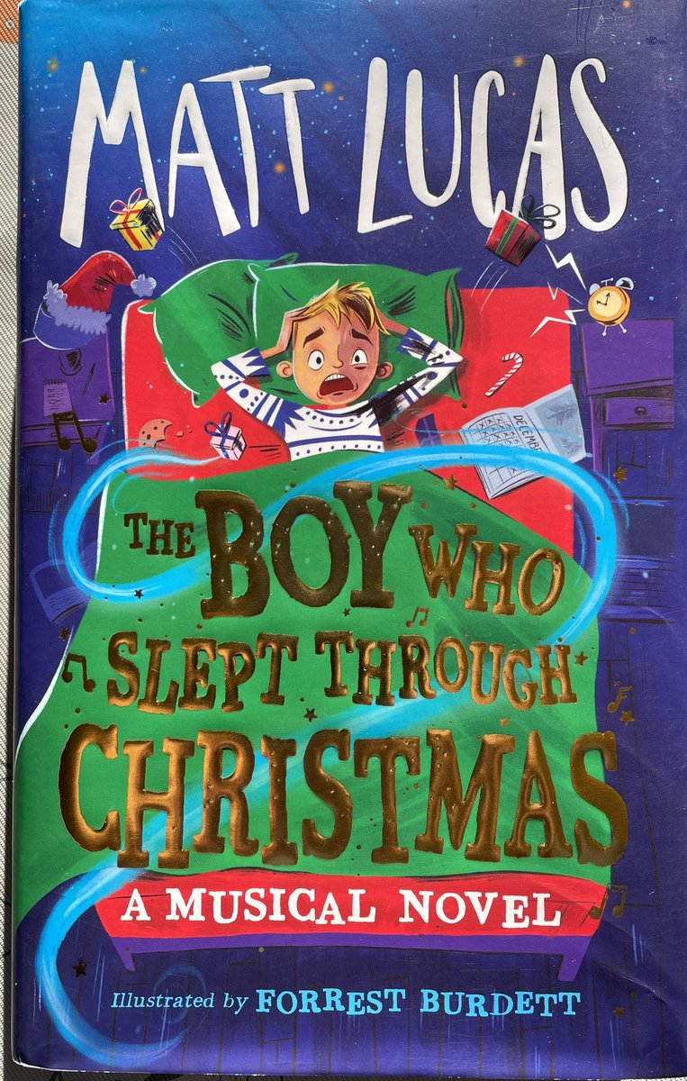 Fabulous musical book @RealMattLucas @FarshoreBooks for anyone who wants a Christmas read with music and laughter from beginning to end 🎶#theboywhosleptthroughchristmas
