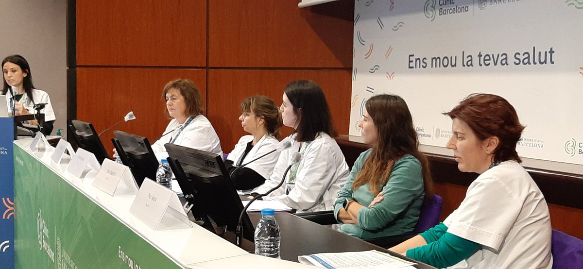 <a href="/hospitalclinic/">Hospital Clínic</a> Ana Alicarte, CAP Infermera de l'ICEMEQ modera la taula 2 :
👏 Telemedicina Hospitalizació Domiciliaria E. Castellón
👏 Robòtica en genoll A. Vigueras
👏  Versión cefàlica externa Llevadora E. Basteiro
👏 Terapia CAR-T P. Ayola
👏 IPA cefalea MT. Marco

Excelentes trabajos!!!!