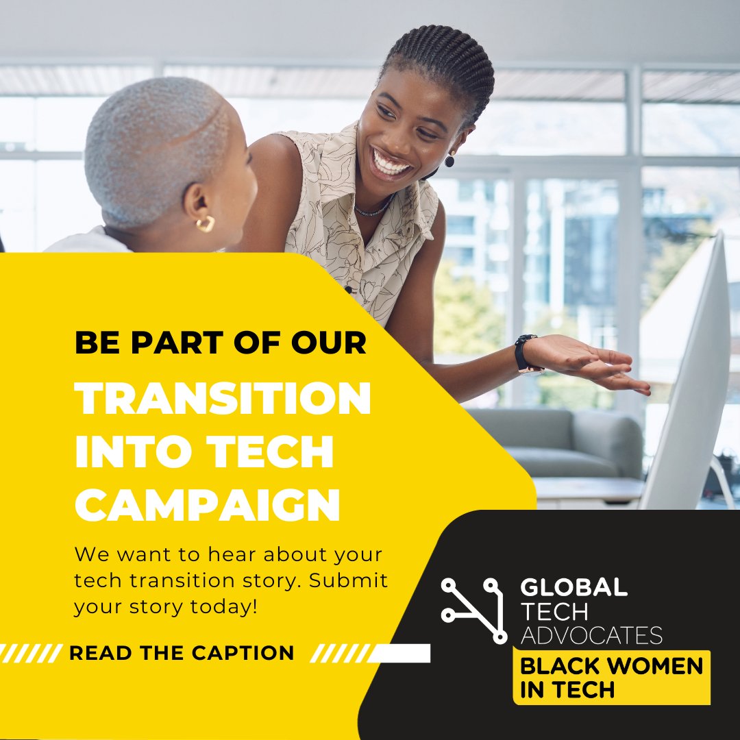 GTA_BWTECH's tweet image. In January, we&apos;re unleashing the power of change with our #TransitionIntoTech campaign, and we want YOU to be a part of this incredible journey! Share your story here - zurl.co/JGvx and let&apos;s build a community of inspiration and empowerment! 🤝💖 #BlackWomenInTech