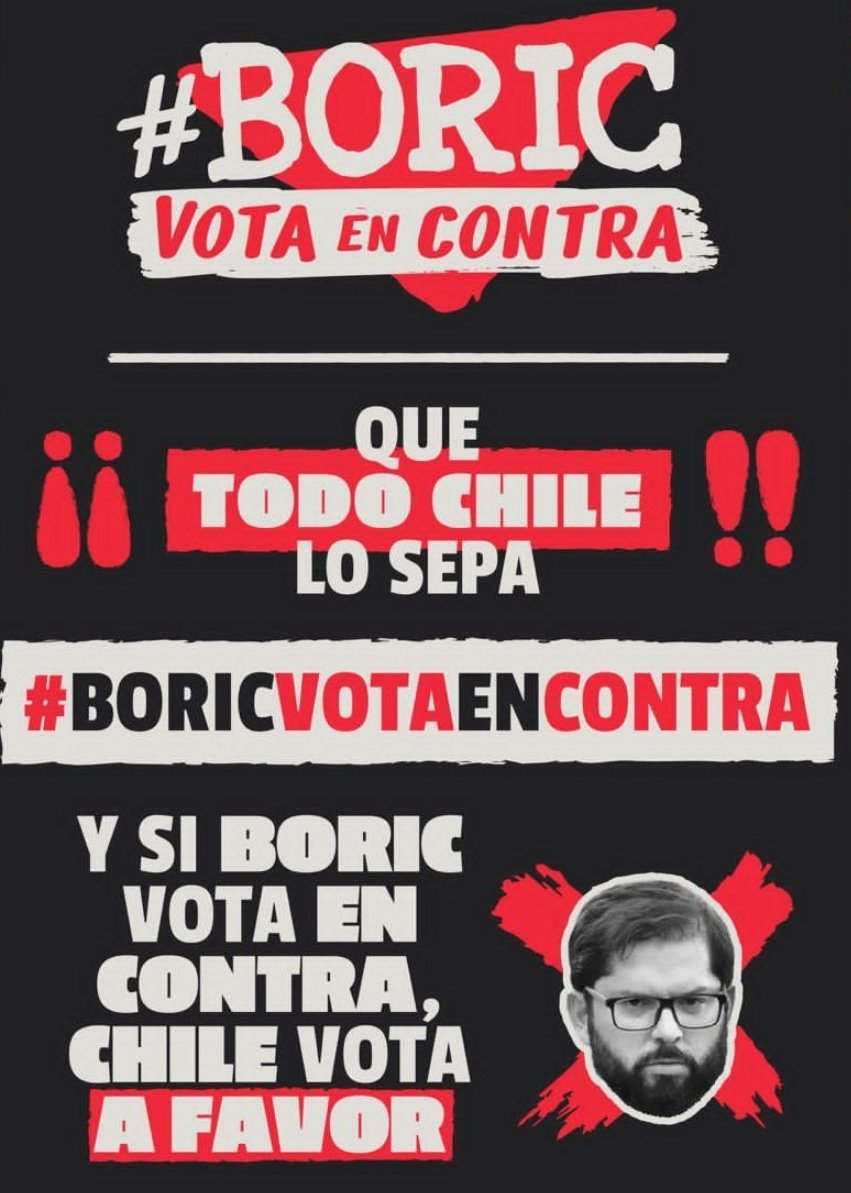 PaulSfeir's tweet photo. #BoricVotaEnContra
#ChileVotaAFavor https://t.co/jXyPTgUBZs