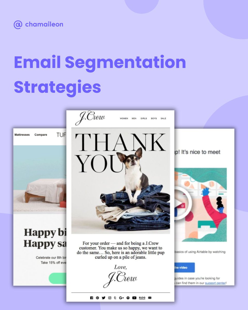 I am sure most of you have probably heard the terms email segmentation and personalized emails. In our latest article, we are here to offer you fresh insights into these familiar practices.⭐️ chamaileon.io/resources/segm…