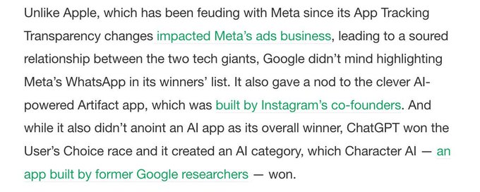 Apple and Google avoid naming ChatGPT as their 'app of the year,' picking AllTrails and Imprint instead