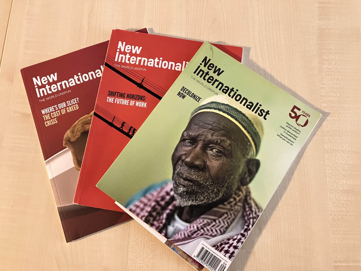 Our friends at @newint recently celebrated their 50th anniversary > newint.org/features/2023/… Look back over five decades of award-winning, #independent, #cooperative, #campaigning, #journalism & #inspiration! Find out about their latest initiative, their Solidarity Fund, getting…