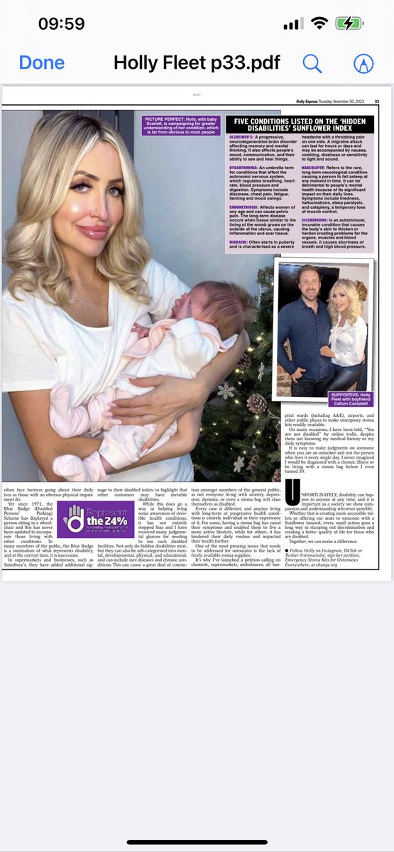 stomababe's tweet photo. My first feature byline in today’s @Daily_Express sees me talking about hidden disability awareness and my campaign to make emergency stoma kits available. Pick up a copy at your nearest newsagents. ❤️ https://t.co/kBD9afrjiR