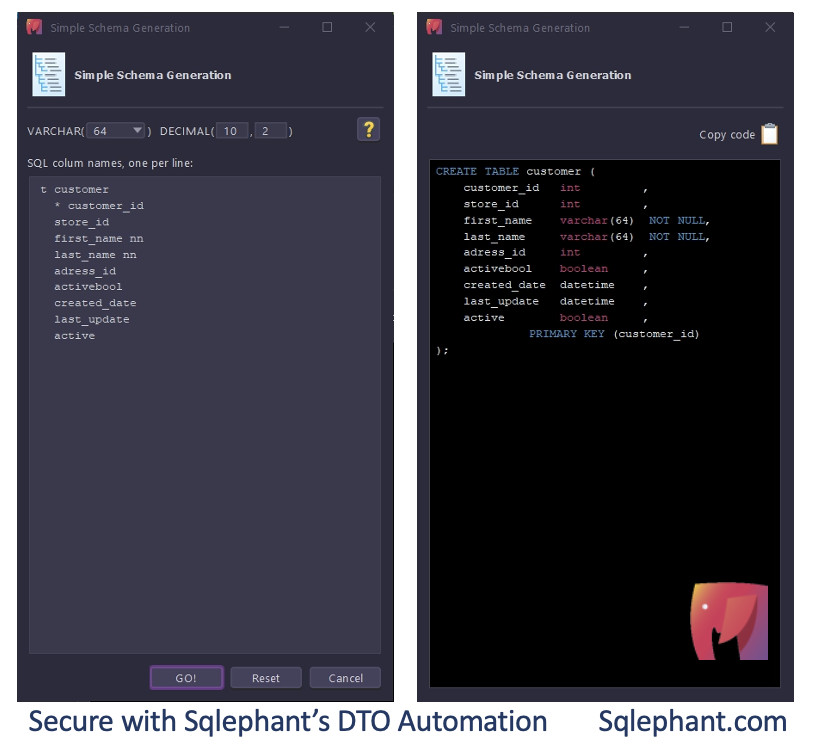 Sqlephant1's tweet image. 📊 Visualize your SQL schema like never before with #Sqlephant. Easy, efficient, and effective
SQL Schema Generation: Easy SQL column naming, primary key indication, #AI-powered SQL type detection
sqlephant.com
#SQLschema #DatabaseDesign