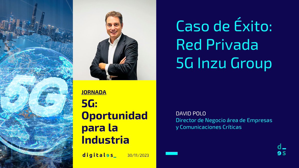 Hoy acompañamos a <a href="/AsocDigitales/">DigitalES_</a> presentando nuestra experiencia desplegando una red privada #5G para Inzu Group en la red de <a href="/vodafone_es/">Vodafone España</a>, mostrando cómo los entornos productivos pueden beneficiarse de las capacidades más avanzadas de la tecnología 5G.🌐