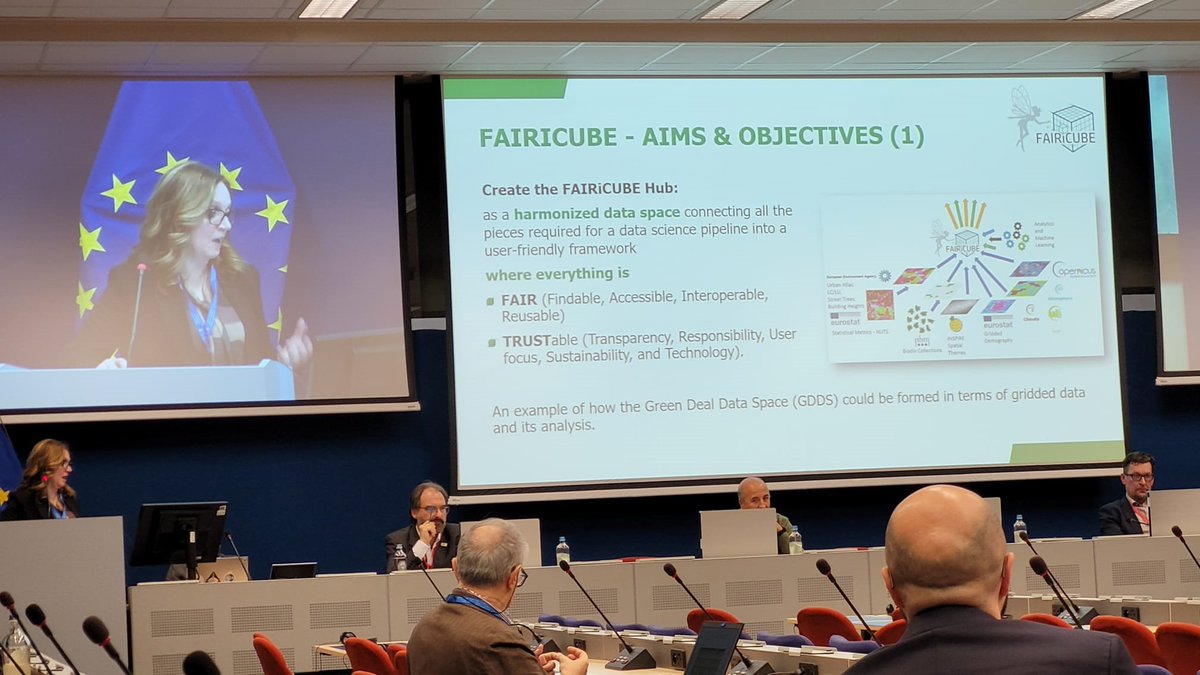 <a href="/s_morrone/">stefaniaMorrone</a> presented <a href="/FAIRiCUBE/">FAIRiCUBE</a> in the
"Green Data For All" session at the #INSPIRE23 Conference. This session brought together environmental research, innovation projects &amp;
stakeholders aimed at delivering innovation in infrastructures, tools &amp; data sharing for the
#GDDS.