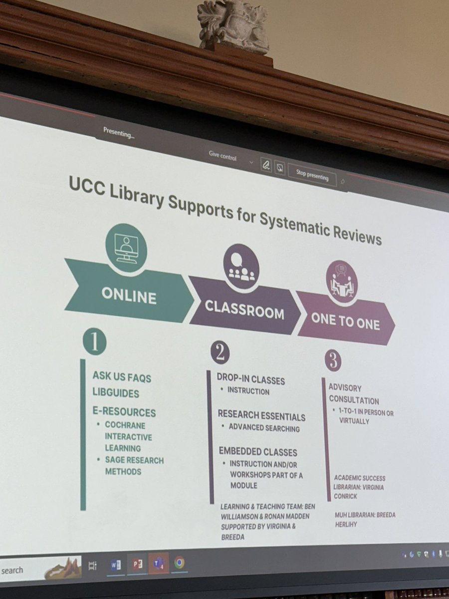 @UCCLibrary supports available to Colleagues and Students who are undertaking a systematic review @uccnursmid