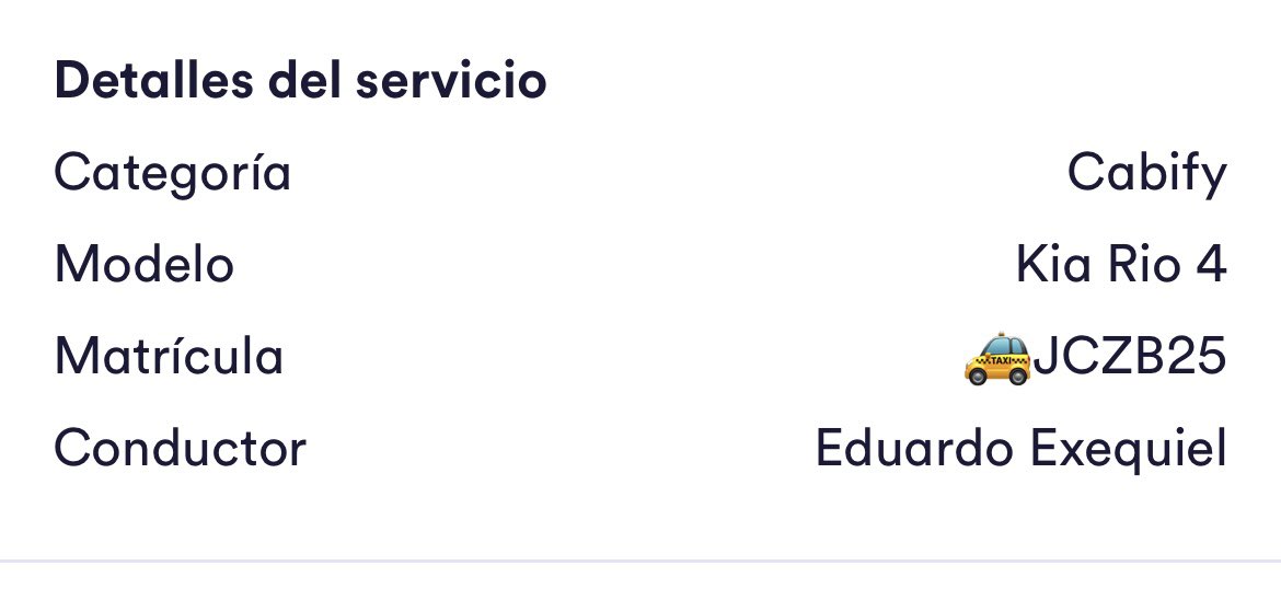 El auto de <a href="/Cabify_Chile/">Cabify Chile</a> es JCZB25 y el modelo un Kia Río 4