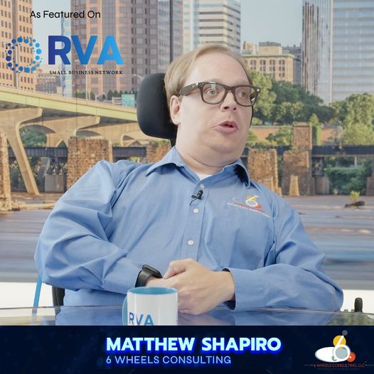 6WConsulting's tweet photo. Matthew Shapiro discusses developing a robust company plan for inclusion in segment four of the RVA Small Business Network show. Inclusion, marketing, diversity & programs that enable a vital disabled workforce to thrive are discussed.
https://t.co/ASyOZH6gOH
#disabledworkforce https://t.co/SklOHrL8wQ