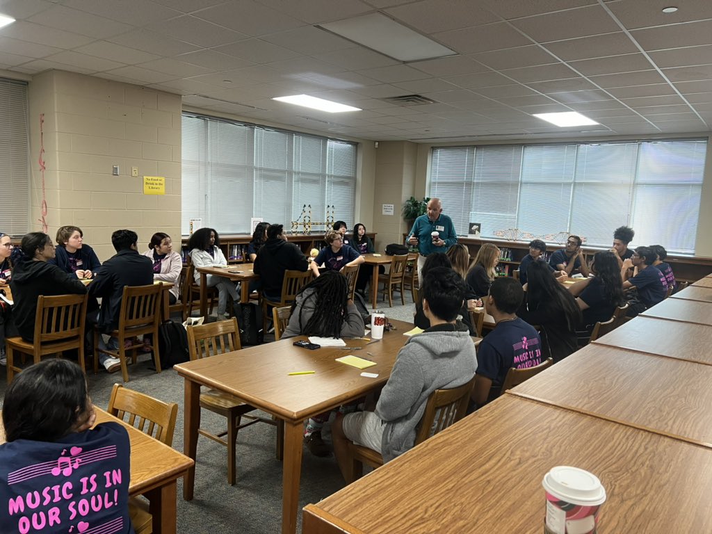 We are so excited to have Ron Morrison from PBSL USA to work with us today on leadership. <a href="/THS_Tigers/">Travis High School</a> <a href="/travis_choir/">Travis HS Tiger Choir 🎤🎶</a> <a href="/thsorchestra/">THS Orchestra</a> <a href="/TravisTigerBand/">TravisTigerBand</a> <a href="/FBISDFineArts/">FBISD Fine Arts</a>