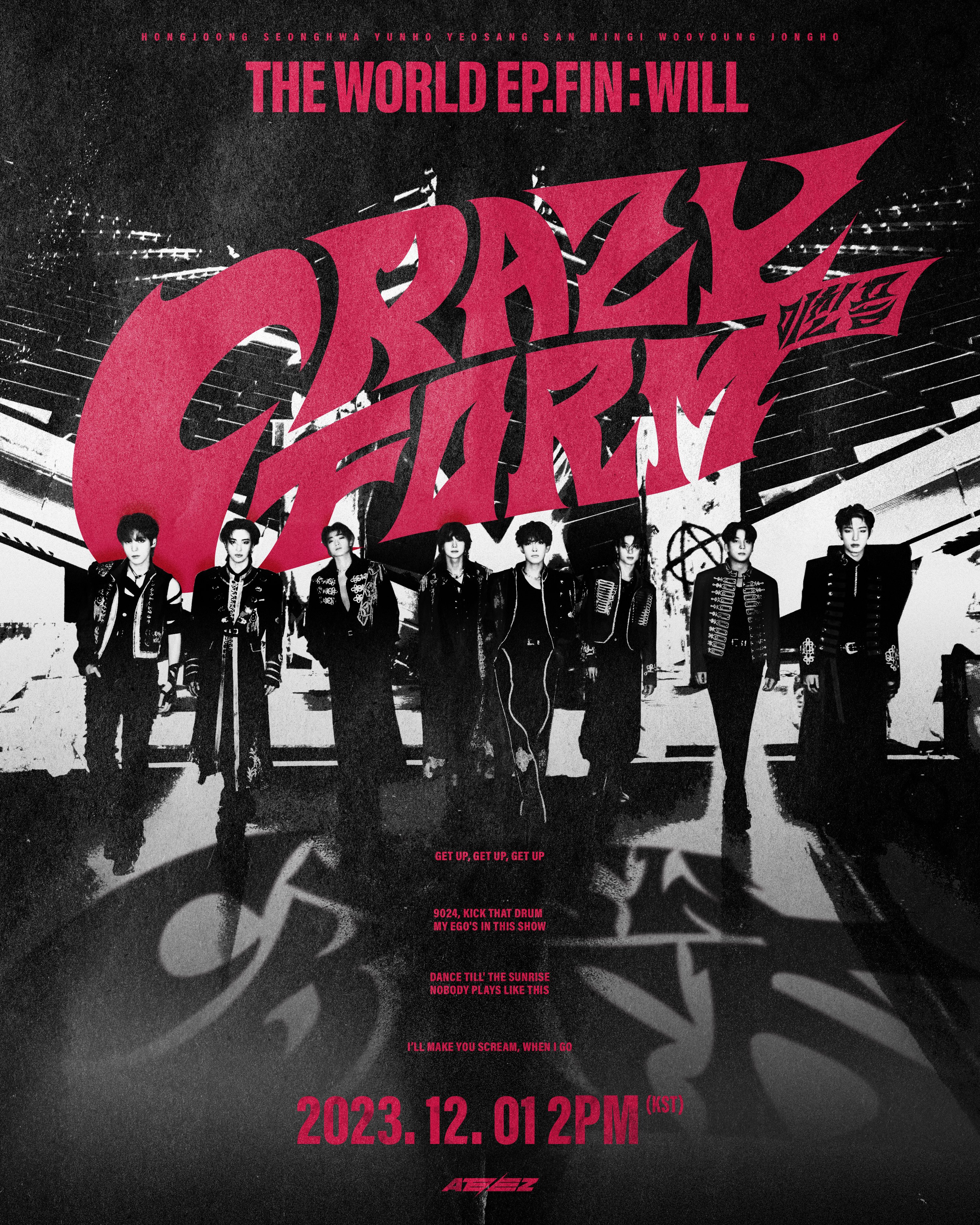 ATEEZ [official] Crazy Form POB Preorder World Fin Will
