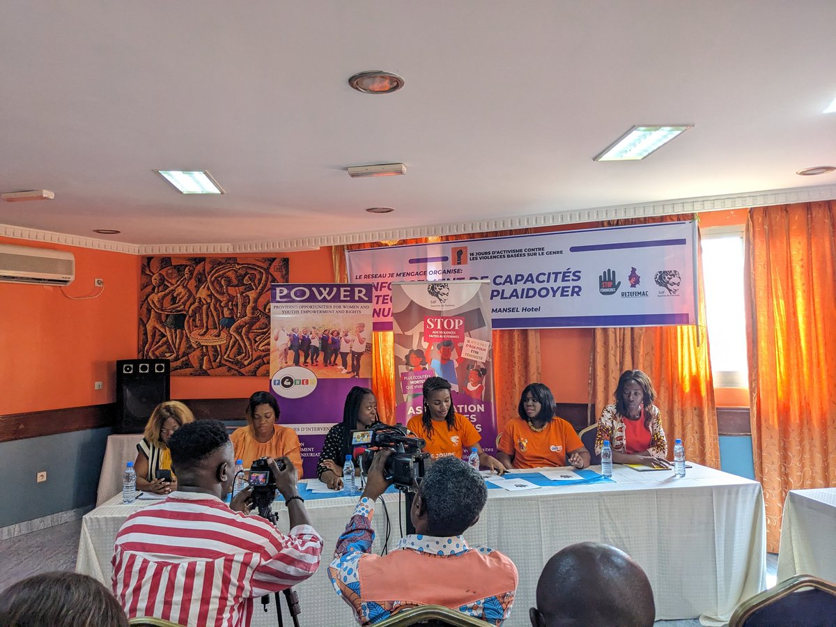 Conférence de presse ce jour ce jour sur l'état des lieux des féminicides au Cameroun.
Nos recommandations et les prochaines étapes de notre plaidoyer ont été développées.

Merci aux journalistes qui ont fait le déplacement.

#16jours
#Stopféminicides237
#Cameroun