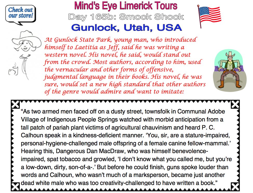 tom_mindseye's tweet photo. #Limerick #entertainment #humor #fun #Gunlock #StGeorge #Utah #smock #artist #novel https://t.co/YjCvwkcngq https://t.co/nWXxewXtTF https://t.co/e3A715vsEy