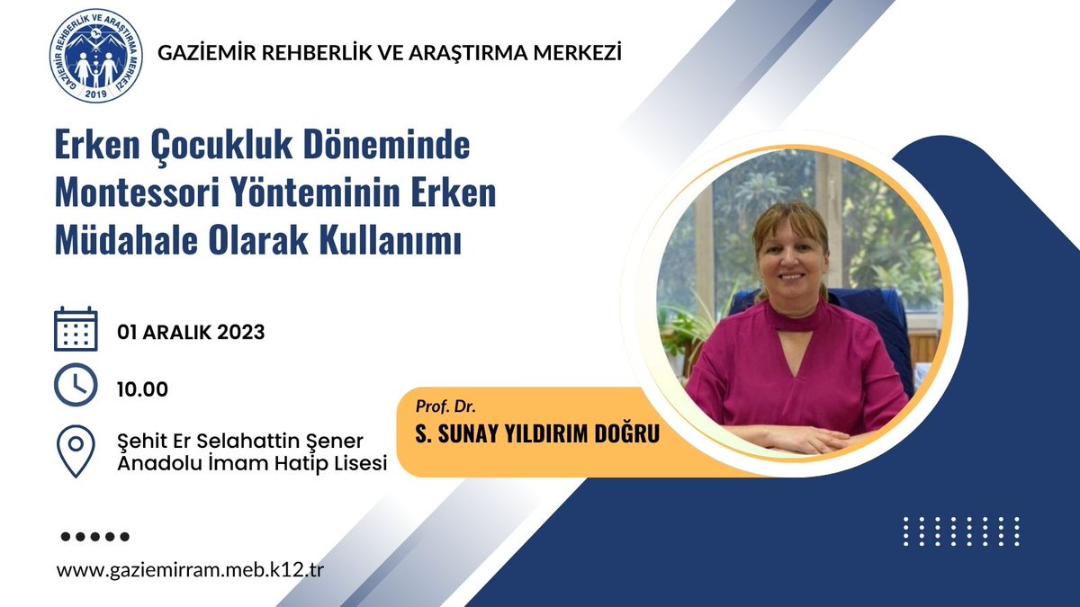 Erken Çocukluk Döneminde Montessori Yönteminin Erken Müdahale Olarak Kullanımı
<a href="/tcmeb/">Millî Eğitim Bakanlığı</a>
<a href="/Yusuf__Tekin/">Yusuf Tekin</a>
<a href="/MebOrgm/">Özel Eğitim ve Rehberlik Hiz. Genel Müdürlüğü</a>
<a href="/yahsiomer/">Dr. Ömer YAHŞİ</a>
<a href="/gaziemirkymkmlk/">Gaziemir Kaymakamlığı</a>
<a href="/gaziemir_mem/">Gaziemir Mem</a>
<a href="/OGNDERSE/">OGÜN DERSE</a>
<a href="/AliMusaBina/">Ali Musa Bina🇹🇷</a>
<a href="/ssunayyldrmdor1/">Prof. Dr. S. Sunay YILDIRIM DOĞRU</a> 
<a href="/cbahadir52/">CENGİZ TEĞİŞ</a>