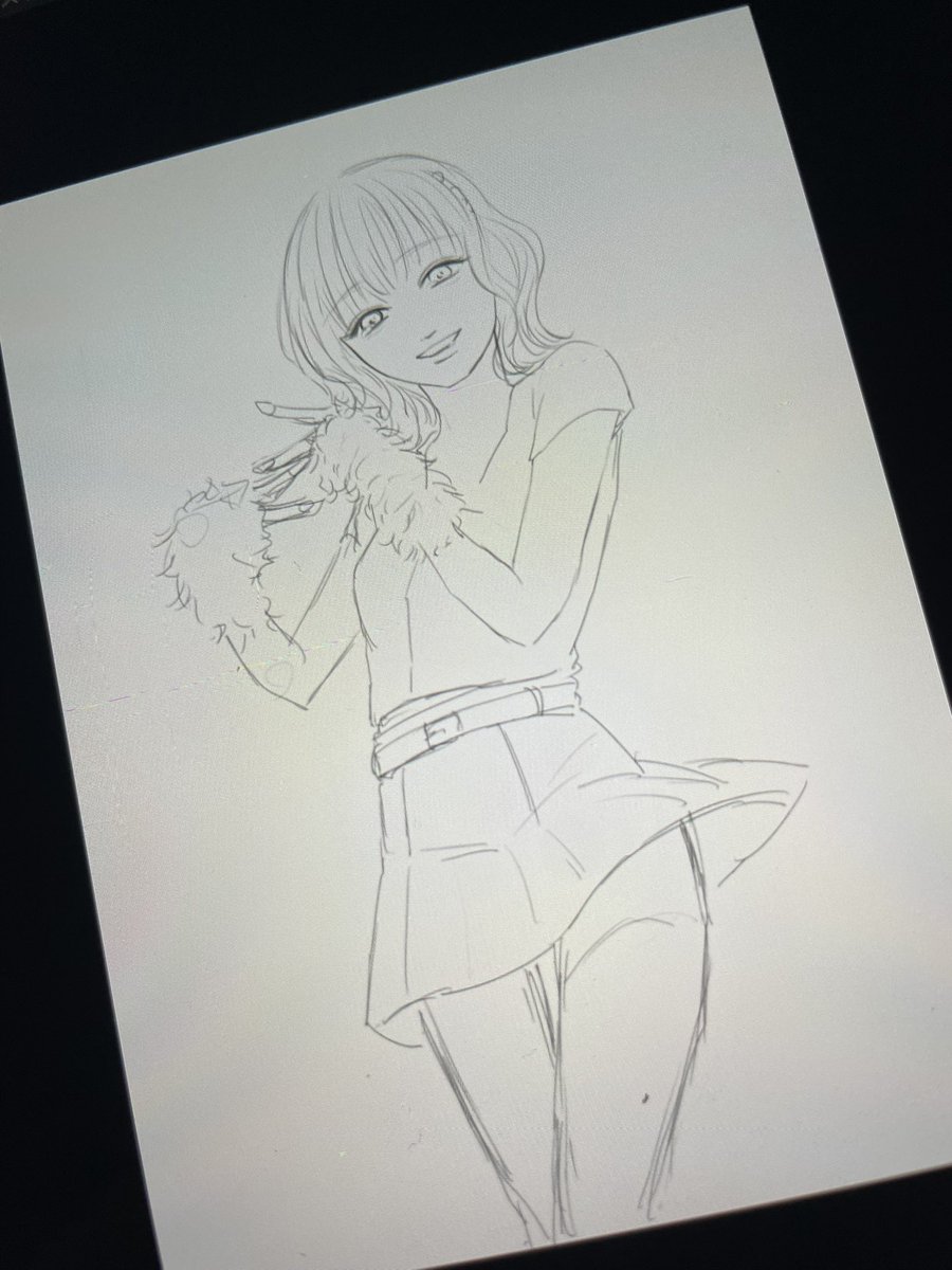yanofujino's tweet photo. 栞月ちゃん可愛いすぎて下書きだけしちゃった https://t.co/cZnJK1Krxa