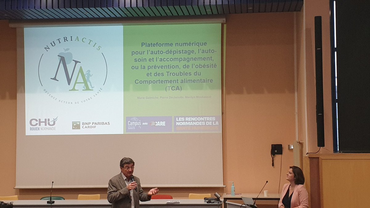 U1073 Lab (@u1073lab) on Twitter photo Présentation du projet NutriActis par Marie Galmiche lors de la journée santé Numérique à Rouen. <a href="/CHURouen/">CHU de Rouen</a> @CampusSante76 Présentation du projet NutriActis par Marie Galmiche lors de la journée santé Numérique à Rouen. <a href="/CHURouen/">CHU de Rouen</a> @CampusSante76