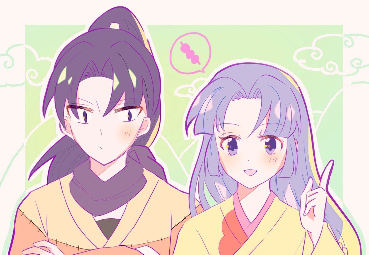 バイト帰りにお団子を食べに行ったらそれはデートになるのでは…？と描いてる途中に気づいたきりトモ。