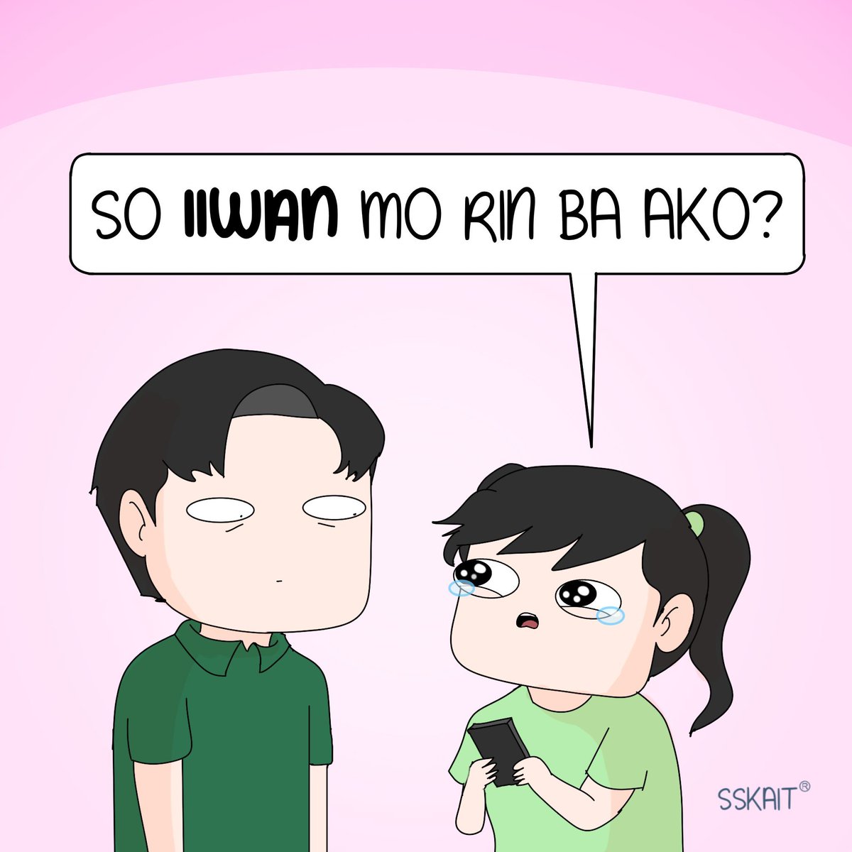 sskaitcomics's tweet photo. Jowa mong overthinker after mabasa yung breakup ng  #KathNiel https://t.co/h9cz5PVDCf