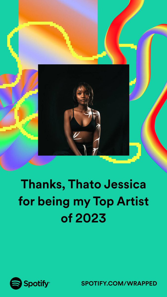 Giving thanks to <a href="/thato_jessica/">THATO JESSICA</a>  for all the music. This year I couldn't stop listening to Ithate Pele. 
#SpotifyWrapped 

open.spotify.com/artist/1l5MDRT…