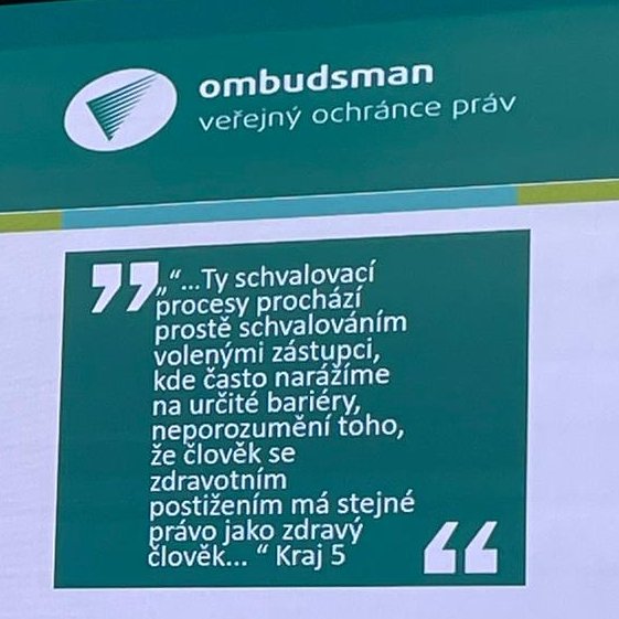 ⚠️⚠️⚠️ Právě teď v Kanceláři <a href="/ochranceprav/">Ombudsman</a>:

"Proč se v ČR zaseklo rozpouštění ústavů pro lidi s mentálním postižením?"