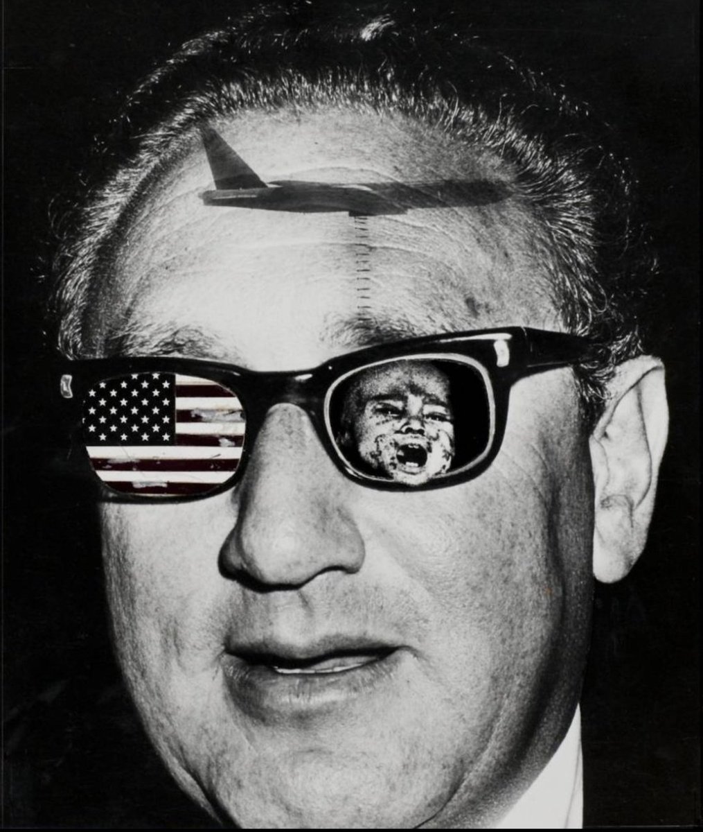 Former National Security Advisor and Secretary of State Henry Kissinger has died aged 100. Here is an incomplete list of his crimes. Henry Kissinger personally approved each of the 3,875 bombing raids in Cambodia between 1969-70, which ki!!ed between 150,000-500,000 people