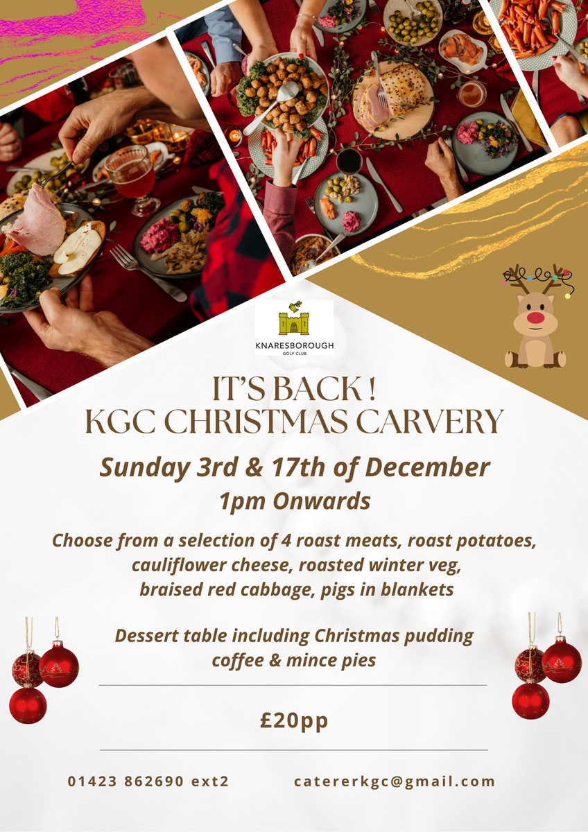 There are a few spare seats, due to cancellation, at our first Christmas Carvery this Sunday, December 3rd. It will be just the sumptuous meal to ward off the frosty cold! And our Sunday Socials begin just after. Sounds like a fun afternoon - come and enjoy! ✨