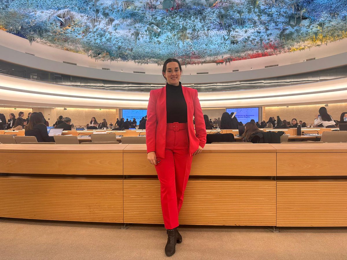 👏 Nuestra embajadora en #ESG @María Díez Arnáiz está en el Foro de la <a href="/ONU_es/">Naciones Unidas</a>  sobre las empresas y los #DerechosHumanos

Aprendemos cómo podemos seguir creando tanto vínculos y sinergias con otros actores de la sociedad, como aportando una perspectiva inclusiva y justa.🎯