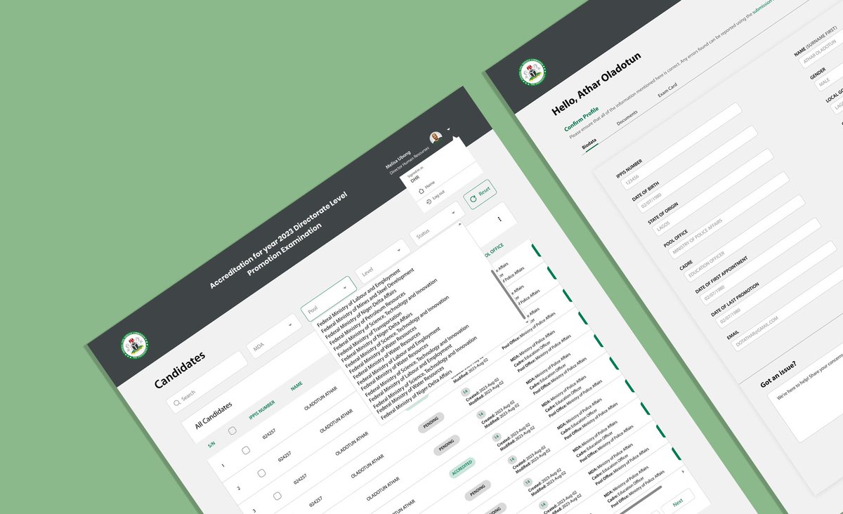 dotathar's tweet photo. Excited to share the journey behind a recent project! 🚀

Earlier this year, I had the opportunity to design the user interface for the online accreditation of candidates for the 2023 Directorate Level Promotion Examination.

Link to case study: https://t.co/LQB9UojMI7

#uiux https://t.co/hK7SOJZq6l