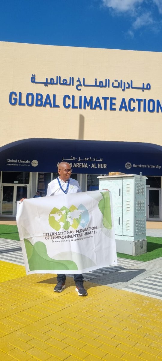 Dubai, UAE 
COP28 comes at a decisive moment for international climate action. 
As the International Federation of Environmental Health, we can't fold our arms and relax. That's why we are in Dubai to ensure that wrong things are corrected. 
#COP28 #COP28UAE