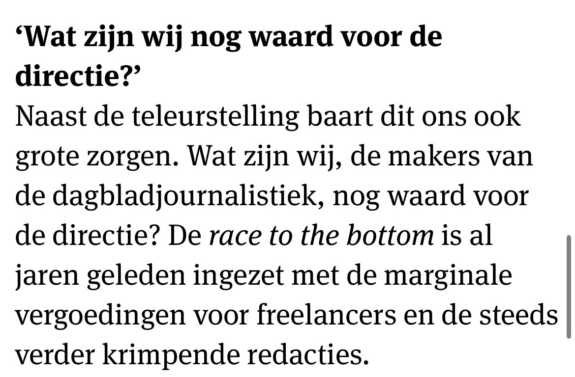 MeredithGreer's tweet photo. De redacties van @ADnl @ED_Regio @De_Stentor @parool @DeGelderlander @NUnl @brabantsdagblad @volkskrant @BNDeStem @pzcredactie @tubantia @tweakers en @trouw schreven met @nvj ook de volgende brief aan hun hoofdredacties. 

Bijzonder het lezen waard

https://t.co/V25P7XHy2c https://t.co/LBDi3VwkaV