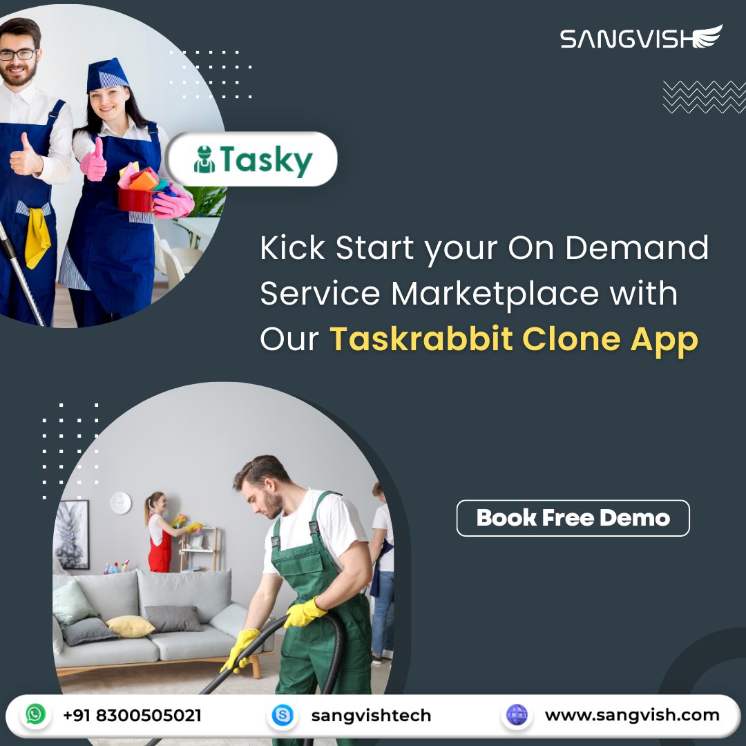 SangVishTech's tweet image. 🚀 Launching our own TaskRabbit clone script! 💡 Transforming ideas into on-demand services. 🌐 Connect, Hire, and Get Things Done seamlessly.
visit: sangvish.com/taskrabbit-clo…
#TaskRabbitClone #OnDemandServices #taskrabbitclonescript #sangvish #USA #UAE